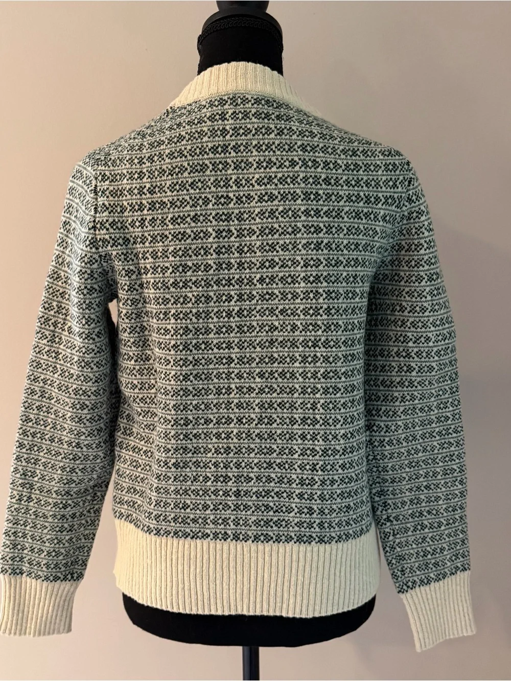 Patagonia Recycled Wool Crewneck Sweater XS Sapling Natural